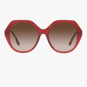Burberry Vanessa Bordeaux Brown Gradient Sunglasses